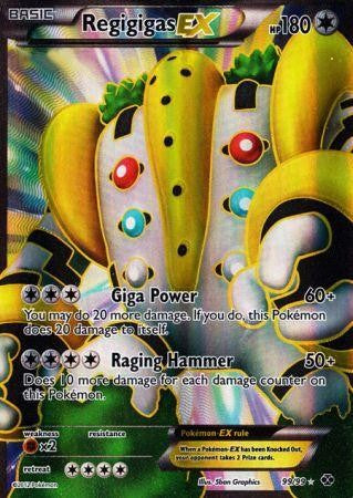 Pokemon Next Destinies Full Art Ultra Rare Card - Regigigas EX 99/99