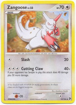 Pokemon Diamond & Pearl Great Encounters - Zangoose (Uncommon) Card