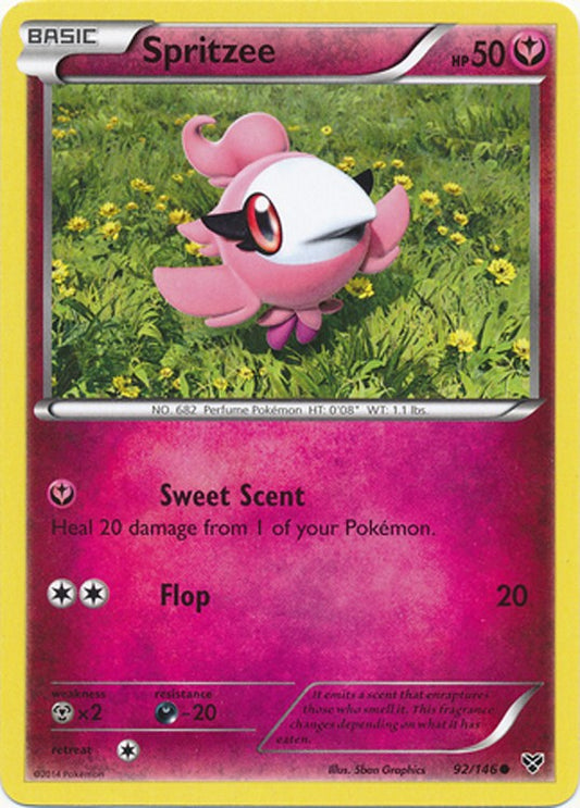Spritzee 92/146 - Pokemon XY Common Card