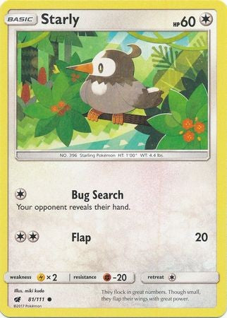 Starly 81/111 Common - Pokemon Crimson Invasion Card