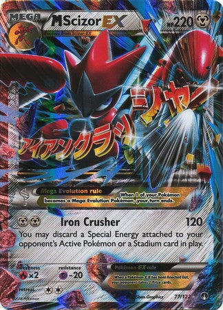 M Scizor EX 77/122 Ultra Rare - Pokemon XY Breakpoint Card