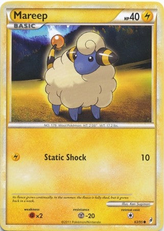 Pokemon Call Of Legends Mareep 63/95 Common Card