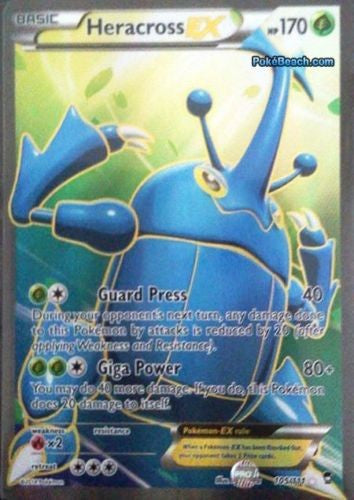 Heracross EX 105/111 - Pokemon XY Furious Fists Full Art Card