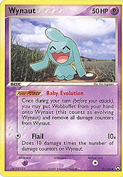 Pokemon EX Power Keepers Common Card - Wynaunt 70/108