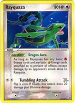 Pokemon EX Deoxys Rare Card - Rayquaza 22/107