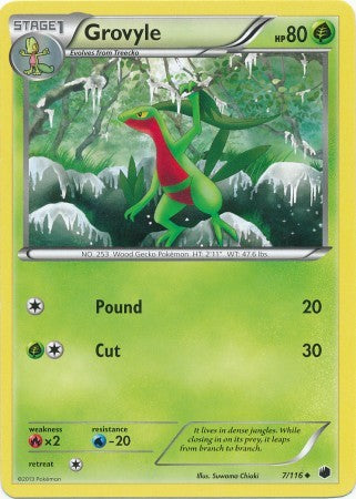 Grovyle 7/116 - Pokemon Plasma Freeze Uncommon Card