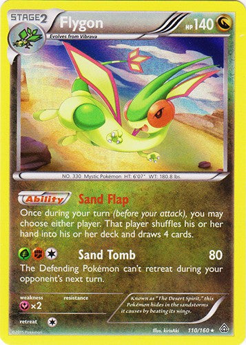 Flygon 110/160 - Holo Rare Pokemon XY Primal Clash Card