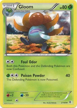Gloom 2/149 - Pokemon Boundaries Crossed Uncommon Card
