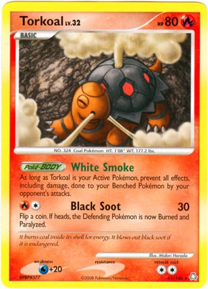 Pokemon Legends Awakened Rare Card - Torkoal 41/146