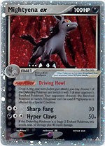 Pokemon EX Holon Phantoms Ultra Rare Card - Mightyena ex 101/110