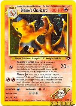 Gym Challenge - Blaine's Charizard Holofoil