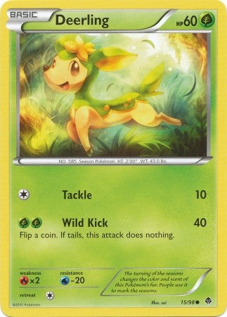 Pokemon Emerging Powers Common Card - Deerling 15/98