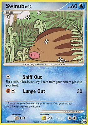 Pokemon Legends Awakened Common Card - Swinub 123/146