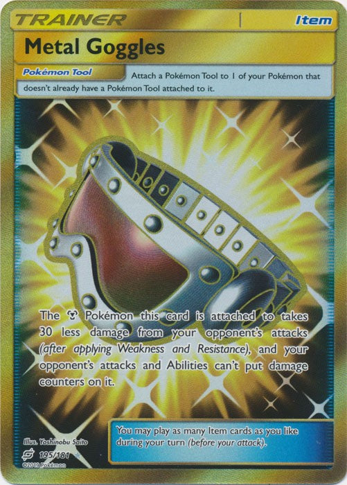 Metal Goggles (Secret Rare) - 195/181 Pokemon » SM Team Up Ultra Rare