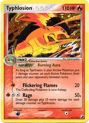 Pokemon EX Unseen Forces Holo Rare Card - Typhlosion 17/115