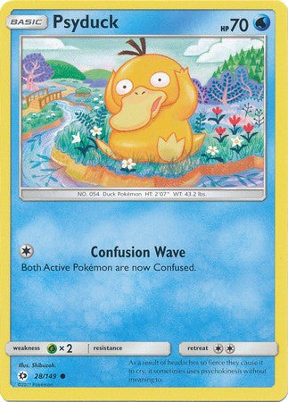Psyduck 28/149 Common - Pokemon Sun & Moon Base Set Single Card