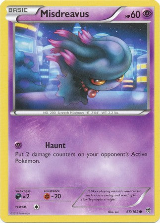 Misdreavus 65/162 Common - Pokemon XY Break Through Card