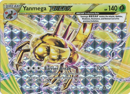 Yanmega BREAK 8/114 Rare BREAK - Pokemon XY Steam Siege Card
