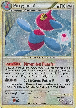 Pokemon Card HS Triumphant Porygon-Z Holo Rare 7/102