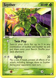 Pokemon EX Unseen Forces Uncommon Card - Scyther 46/115
