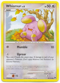 Pokemon Diamond & Pearl Great Encounters - Whismur (Common) Card