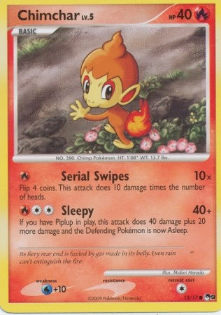 Pokemon Chimchar 13/17 Common Promo Single Card