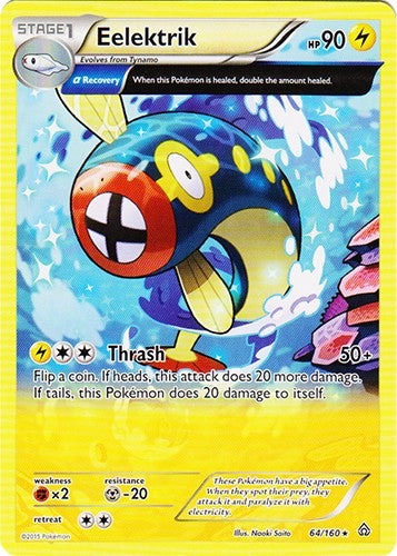 Eelektrik 64/160 - Rare Pokemon XY Primal Clash Card