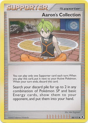 Pokemon Platinum Rising Rivals Single Card Uncommon Aaron's Collection 88/111