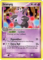 Pokemon EX Deoxys Uncommon Card - Grumpig 32/107