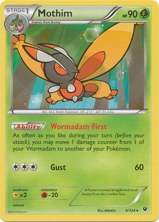 Mothim 4/124 Rare - Pokemon XY Fates Collide Card