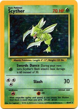 Pokemon Jungle Holofoil Card - Scyther 10/64