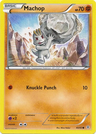 Machop 40/83 Common - Pokemon Generations Card