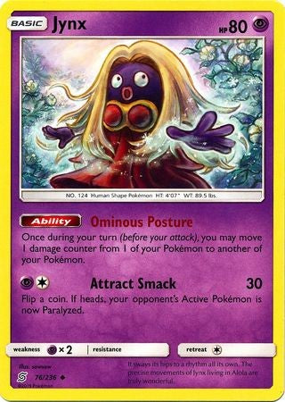 Jynx - 76/236 - Uncommon Sun & Moon: Unified Minds