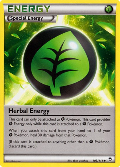Herbal Energy 103/111 - Pokemon XY Furious Fists Card