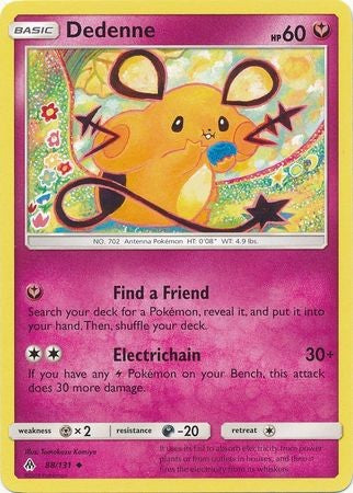 Dedenne 88/131 Uncommon - Pokemon Sun & Moon Forbidden Light Card