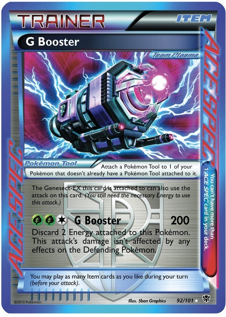 G Booster 92/101 - Pokemon Plasma Blast Holo Rare Card