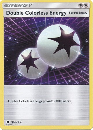 Double Colorless Energy 136/149 Uncommon - Pokemon Sun & Moon Base Set Single Card