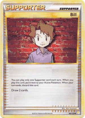 Pokemon HeartGold SoulSilver Single Card Uncommon Bill 89/123
