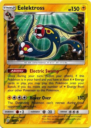Eelektross - 66/236 - Holo Rare Reverse Holo Sun & Moon: Unified Minds Reverse Holo