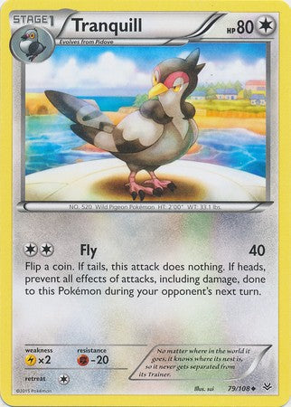 Tranquill 79/108 Uncommon - Pokemon XY Roaring Skies Card