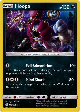 Hoopa - 140/236 - Holo Rare Sun & Moon: Unified Minds