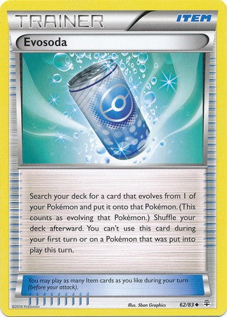 Evosoda 62/83 Uncommon - Pokemon Generations Card