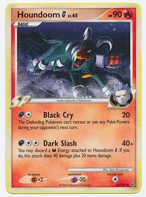Pokemon Platinum Edition Uncommon Card - Houndoom G 50/127