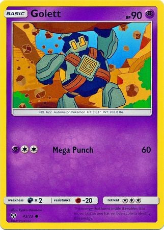 Golett - 43/73 - Common Sun & Moon: Shining Legends