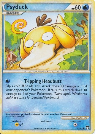 Pokemon Card HS Triumphant Psyduck Common 74/102