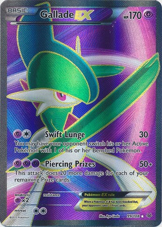 Gallade EX 99/108 Full Art - Pokemon XY Roaring Skies Card