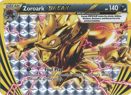 Zoroark Break 92/162 Rare - Pokemon XY Break Through Card