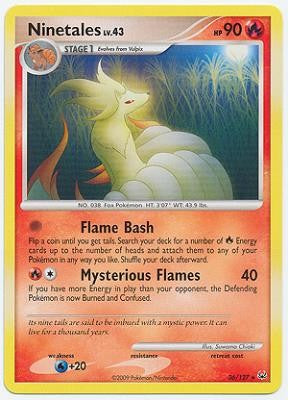 Pokemon Platinum Edition Rare Card - Ninetales 36/127