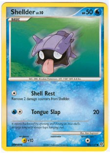 Pokemon Secret Wonders Common Card - Shellder 105/132