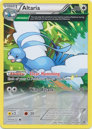 Altaria 74/108 Rare - Pokemon XY Roaring Skies Card